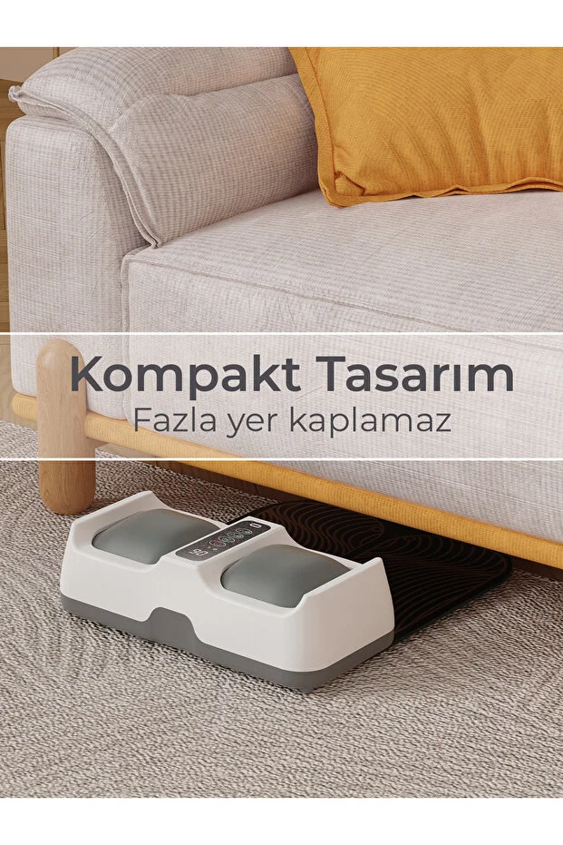 Relax EMS Teknolojili Isıtmalı Ayak Masaj Aleti – Çok Fonksiyonlu, Dijital Ekranlı